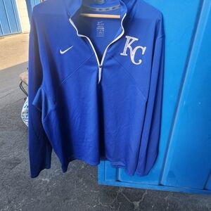 Nike Royal Blue KC Quarter-Zip Pullover